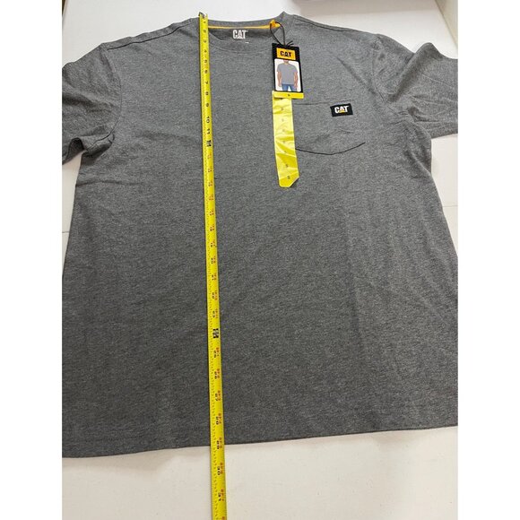 Caterpillar NWT Mens Gray Short Sleeve Crew Neck Pocket T-Shirt, Small, New - Picture 12 of 14